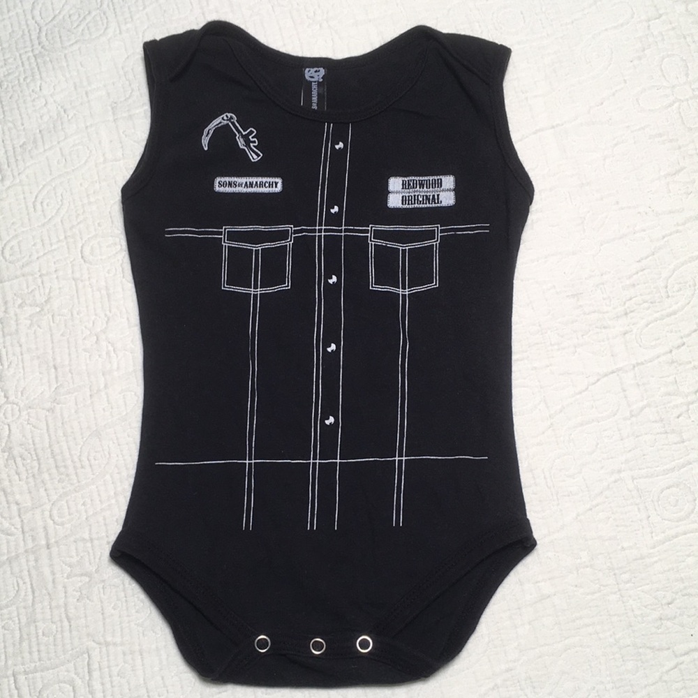 12m (5/$20) Sons of Anarchy Themed Bodysuit/Onesie